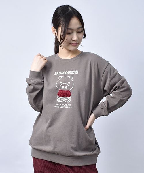 スウェット トレーナー / 裏毛】 ニット スタンディ トレーナー(F 02