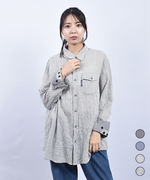 drug store's 袖口ブタ レギュラー シャツ