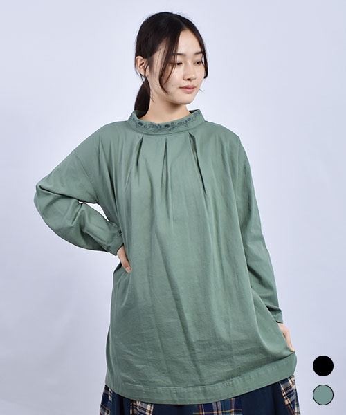 drug store's 衿刺繍 2WAY チュニック