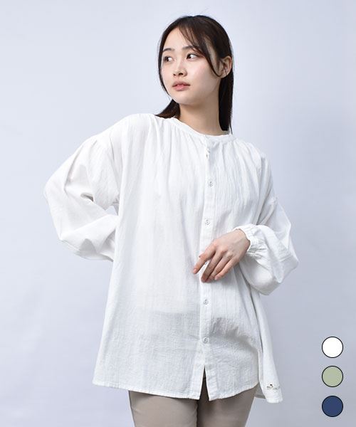 【チュニック】 ロゴ刺繍 シンプル チュニック