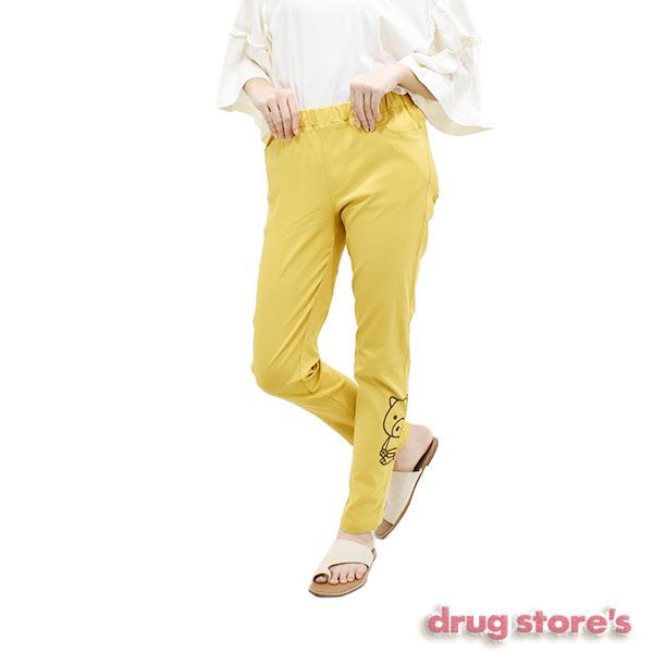 drug store's R/N/Pu スタンディプリント ストレッチロングパンツ