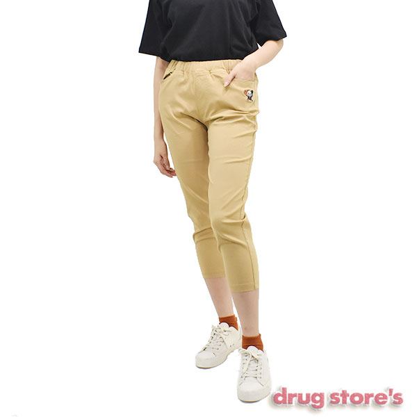 drug store's R/N/Pu 無地 ストレッチパンツ7分丈