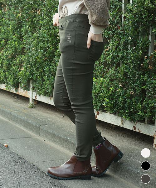 裏起毛 ストレッチパンツ スキニー