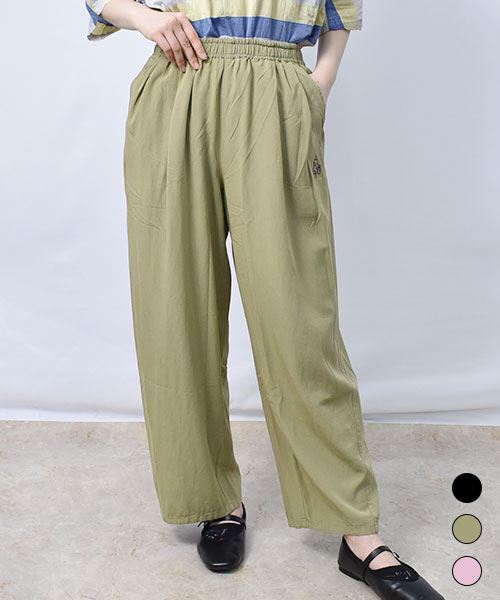 【パンツ】 前タック シンプル パンツ