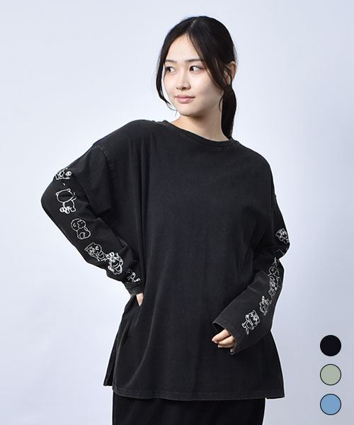 【ロンT】 マヌルネコ プリント ロンT