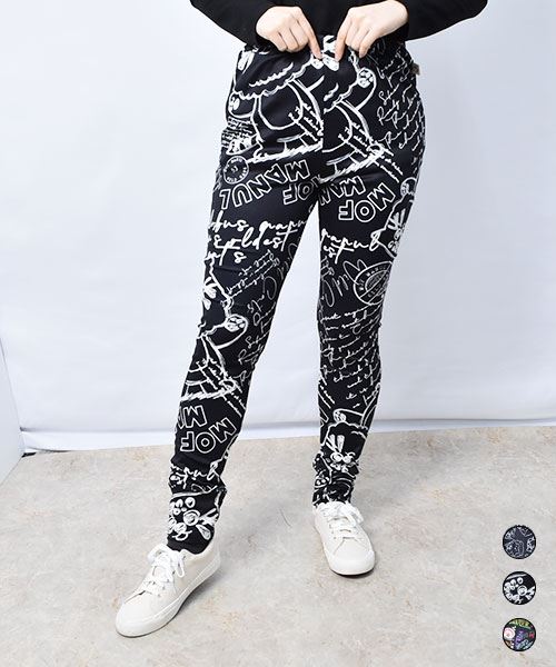 あったかインナー 総柄 レギンス