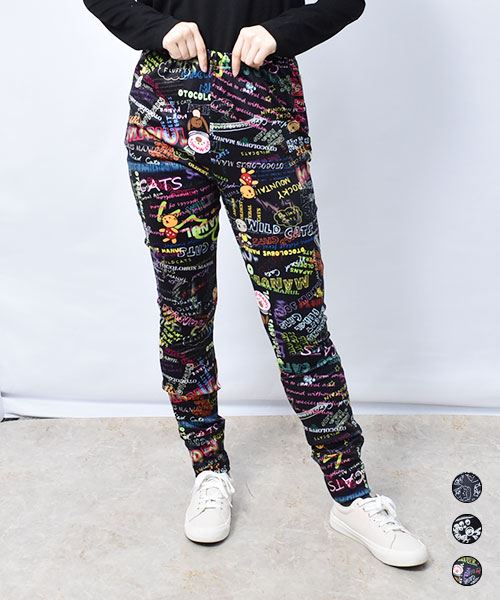 あったかインナー 総柄 レギンス