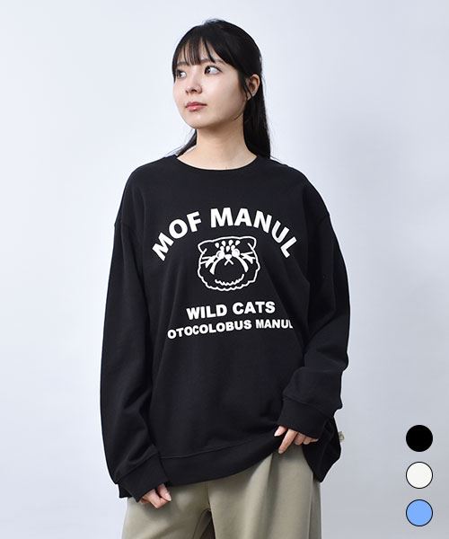 【スウェット トレーナー】 カレッジ風 プリント トレーナー