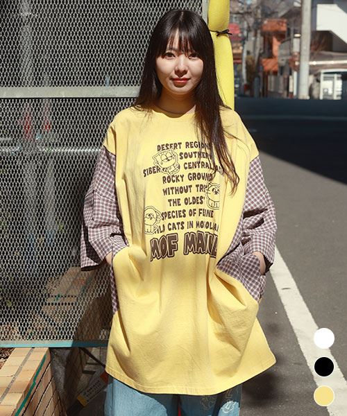 【チュニック】 サイドチェック BIG チュニック