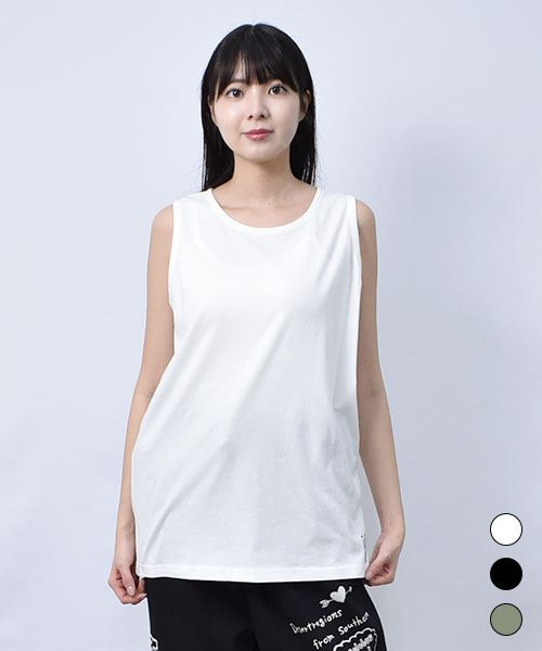 【インナー】 ワンポイント シンプル タンクトップ
