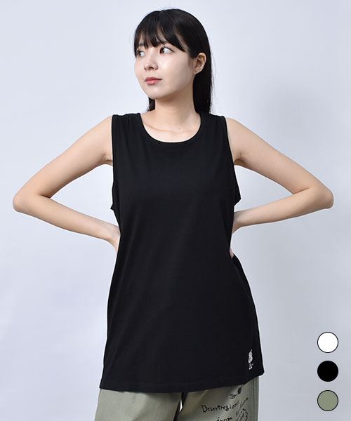 【インナー】 ワンポイント シンプル タンクトップ