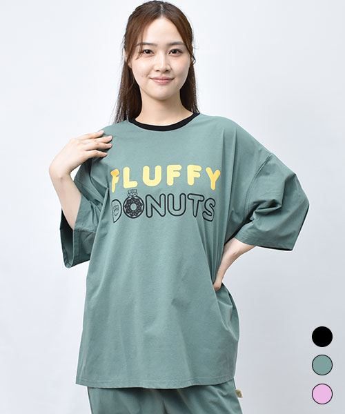 【UVカット/抗菌/吸水速乾】 ドーナツマヌル リブ配色 スポーツ Tシャツ