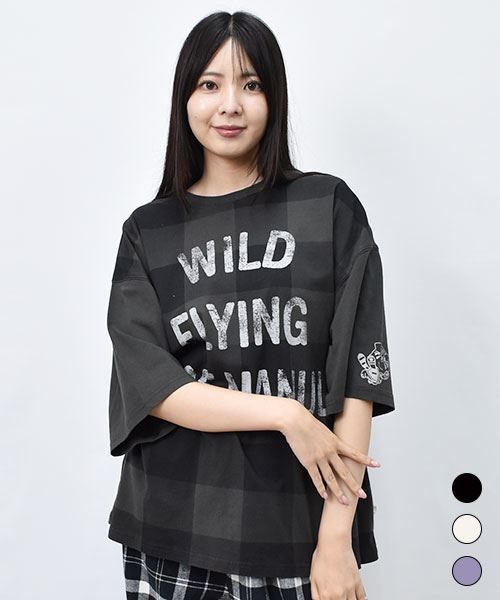 【Tシャツ】 スタジャンマヌル チェック Tシャツ