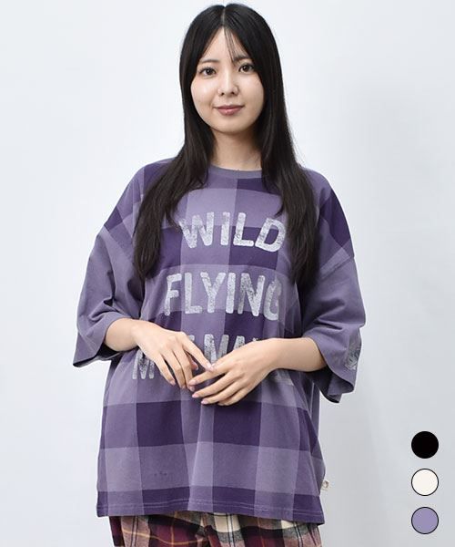 【Tシャツ】 スタジャンマヌル チェック Tシャツ