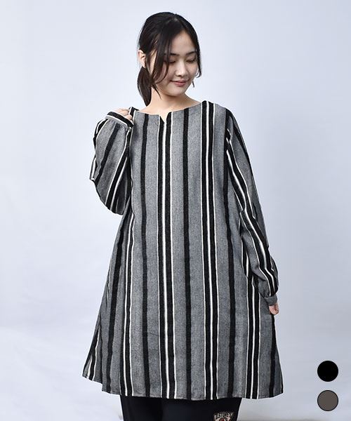 【ワンピース】 ストライプ ワンピース