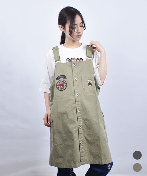 drug store's 刺繍ワッペン 脇ポケットつき ベスト