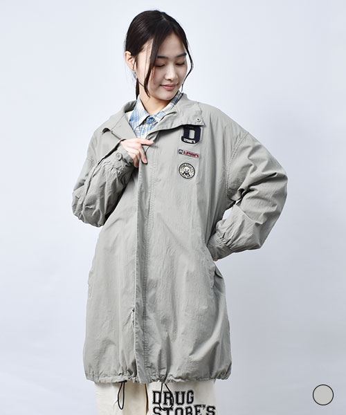 【ハーフコート】 ワッペンつき ハーフコート