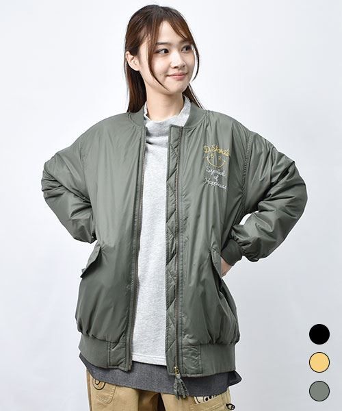 【アウター】 中綿 サガラワッペン MA-1 ブルゾン