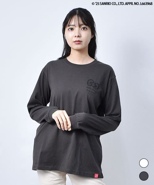 【ハローキティ × スタンディ】 バックプリント ロンT