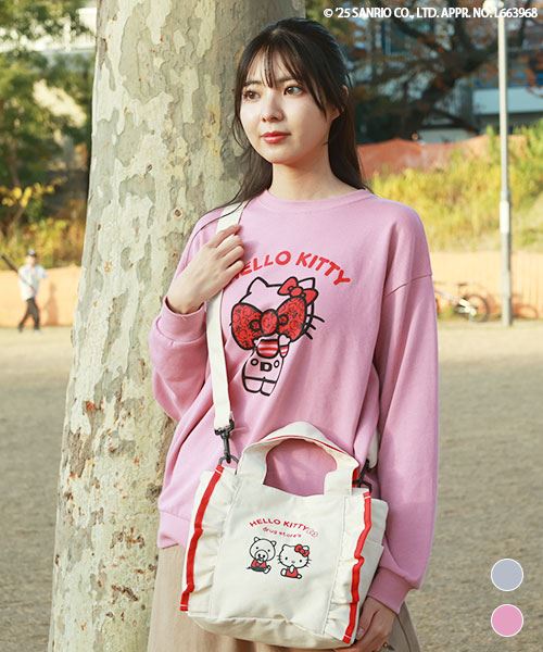 【ハローキティ × スタンディ】 プリント ロンT