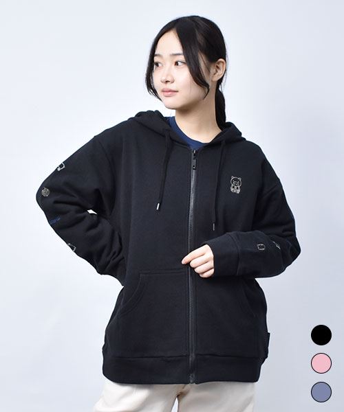 裏起毛 ゆったり パーカー