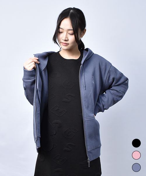 裏起毛 ゆったり パーカー