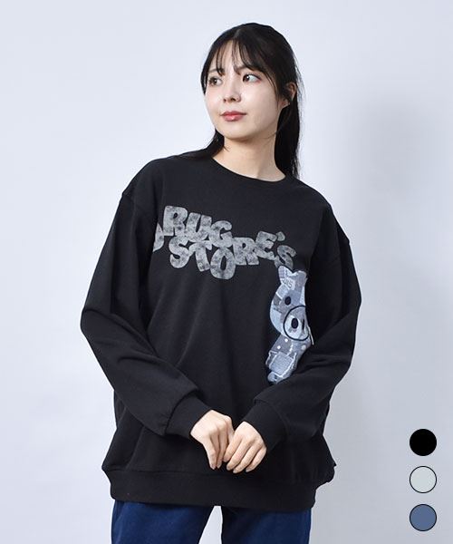 【スウェット トレーナー / 裏毛】 デニムスタンディ ロゴ トレーナー