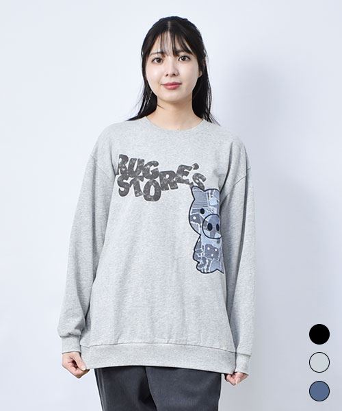 【スウェット トレーナー / 裏毛】 デニムスタンディ ロゴ トレーナー