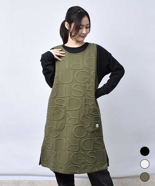 【ジャンスカ】 ロゴ ふくれジャガード ジャンスカ