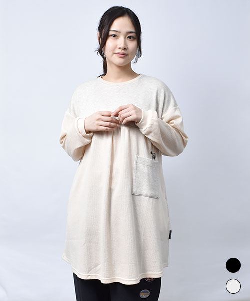 【チュニック / ニットソー】 のぞきハートン ニットソー チュニック