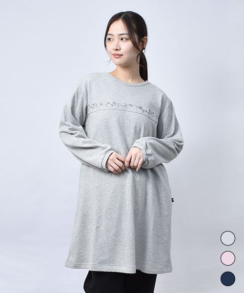 【ワンピース】 シンプル トレーナー ワンピース