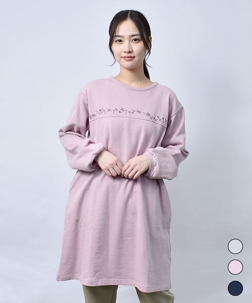 【ワンピース】 シンプル トレーナー ワンピース