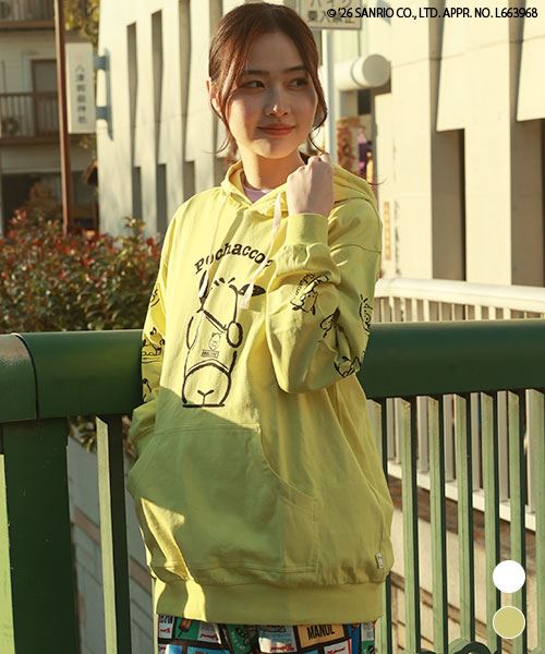 【ポチャッコ × スタンディ】 プリント パーカー