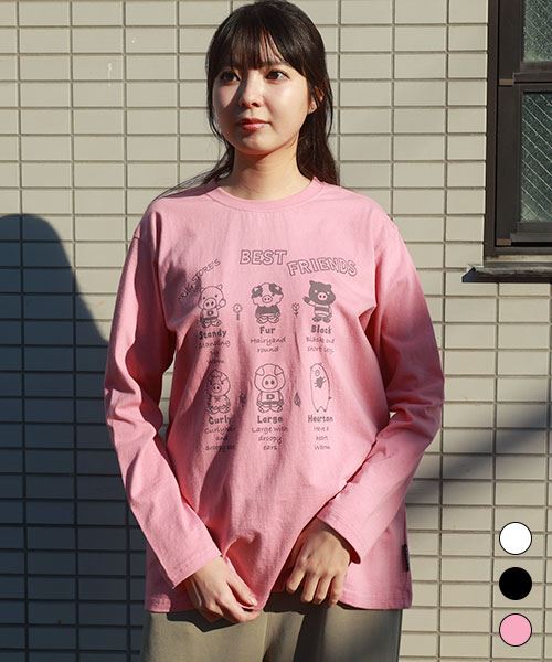 【トレーナー】 スタンディフレンズ プリント ロンT