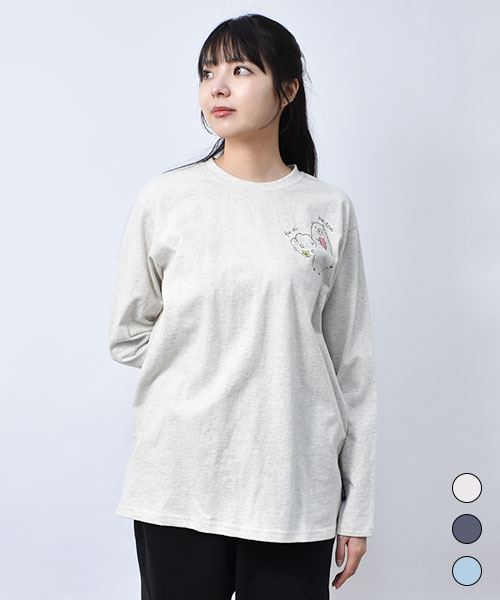 【トレーナー】 ハートン&コットンくん プリント ロンT