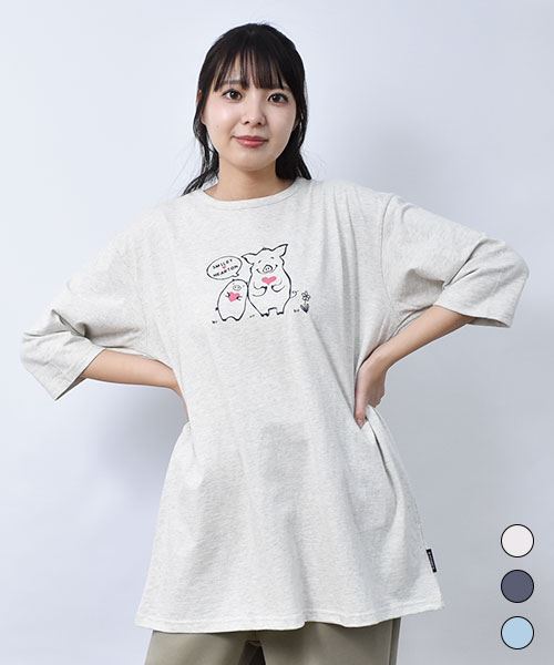 【トレーナー】 ハートン&スマイリー プリント BIGT