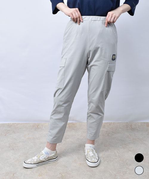 【パンツ】 シンプルワッペン ジャージ パンツ