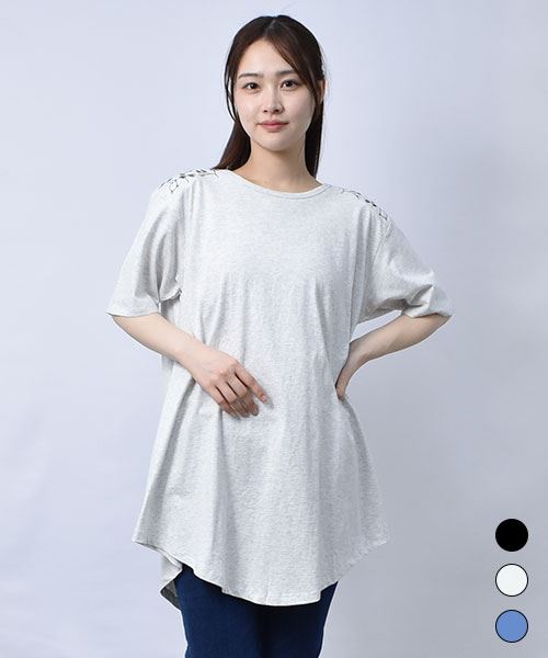 【チュニック】 ふんわり 刺繍 チュニック