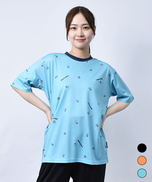 【Tシャツ】 スタンディ＆ロゴ メッシュ プリントT
