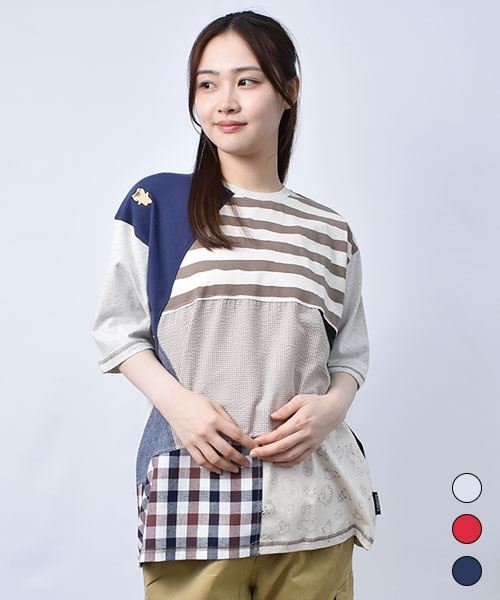 【Tシャツ】 スタンディ&昭一 ハギハギ ワイドT