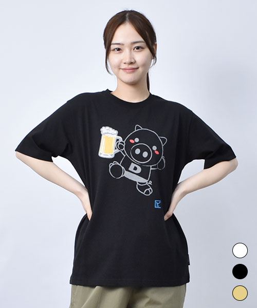 【Tシャツ】 ビールスタンディ プリントT