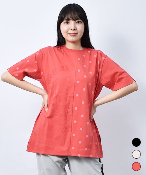 【Tシャツ】 ひょっこりスタンディ スリット Tシャツ