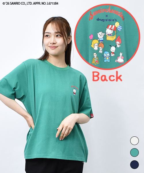 【サンリオキャラクターズ × スタンディ】 バックプリント Tシャツ