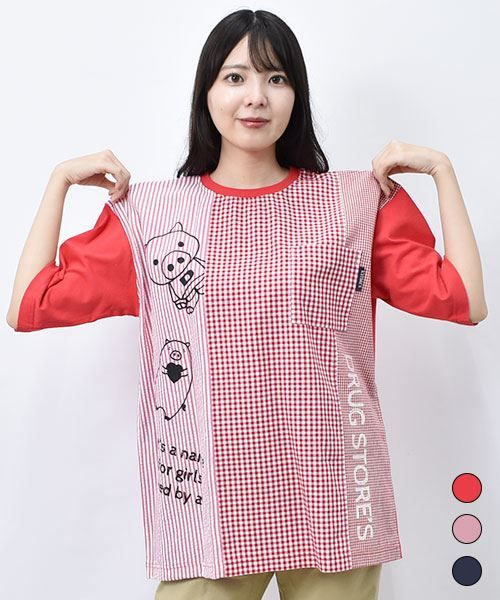 【Tシャツ】 スタンディ＆ハートン 切替 Tシャツ