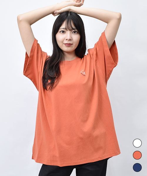 【Tシャツ】 羽ブタ シンプル BIG Tシャツ
