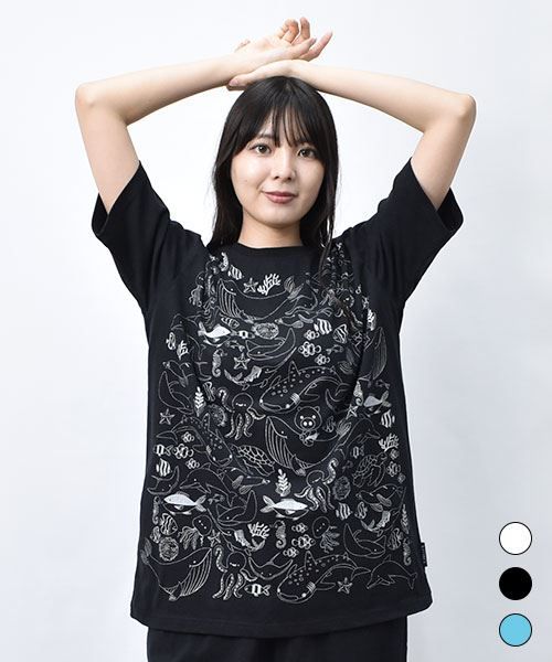 【Tシャツ】 シーフレンズ プリント Tシャツ