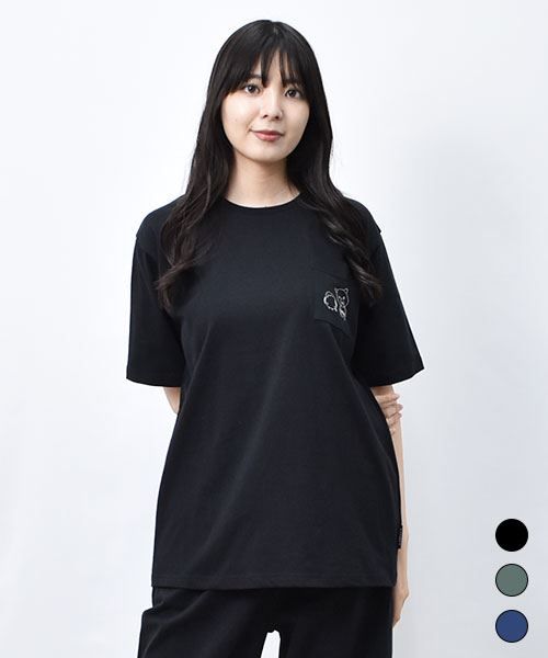 【Tシャツ】 スタンディ&シマエナガ プリント Tシャツ