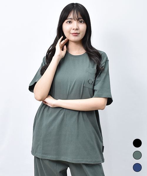 【Tシャツ】 スタンディ&シマエナガ プリント Tシャツ