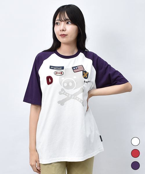 【Tシャツ】 ブタスカル 配色 Tシャツ