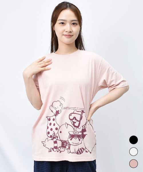 【Tシャツ】 おでかけキャラクターズ プリント Tシャツ